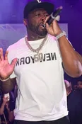 50 Cent 2025 Miami GP F1 Race White T-Shirt