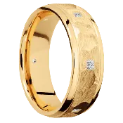 10K Yellow Gold + Rock , Polish Finish