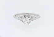 10K-WG DIAMOND SOLITAIRE RING