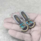Declare Turquoise earrings | sirlin hall jewelry