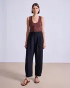 Apiece Apart Bari Crop Trouser in Black