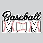Baseball Mom – Waterproof Vinyl Decal for Car, Phone, Water Bottle