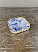 Agate Coaster/ Blue- TM