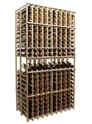 10 Column Double Deep Estate Mahogany Wine Rack (92.5″)
