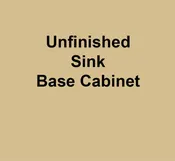 Unfinished Sink Base Cabinet