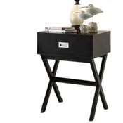 Hivvago Modern 1-Drawer Bedside Table Nightstand End Table