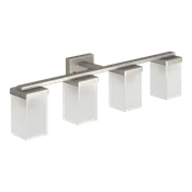 90 Brushed Nickel Degree Four Globe Bath Light