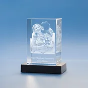 Memorial Tower 3D Photo Crystal – Honor a Loved One