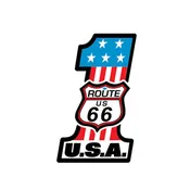 #1 Rt 66 Die-cut Sticker