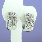 Sterling Silver Huggy Style Earrings