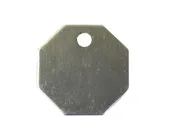 1-1/2" Octagon Stainless Steel Tags - 100 pack