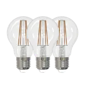 3pk LED E27 normal klar 4.9W dimbar