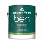 Benjamin Moore Ben Semi-Gloss Base 1 Paint and Primer Interior 1 Gal