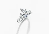 14K White Gold Pear Cut 1.80 Carat tw of Labgrown Diamond Ring