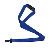 Black 5/8" NextLife Compostable Lanyard with Organic Based Clip and Safety Breakaway - 100 Per Pack