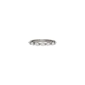 14 karat white gold band with pear diamonds