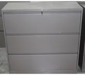 Pre-Owned Allsteel 36Wx42Hx18D 3 Drawer Lateral Filing Cabinet