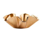 BRASS RUFFLE BOWL, LARGE