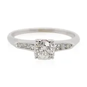 0.35ct Round Diamond Engagement Ring