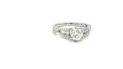 0.93 Carat Round Diamond (I1-H) in a Twisted Shank with 6 prong head 1.30cttw - 004-00236 — BBS Jewelers