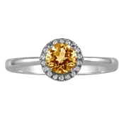 10 Karat White Citrine Ring
