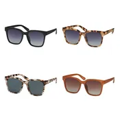 7880 Blue Gem Polarized Oversized Square Sunglasses