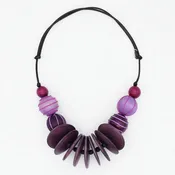 Chunk Purple Indie Statement Necklace