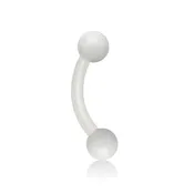 Acrylic Flexible Eyebrow Curve w/ Acrylic Ball