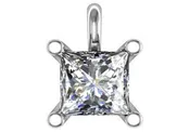 0.54 carat Princess Cut Diamond Pendant