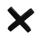 100-312-S  4-Way Black Steel-Core Cross Connector