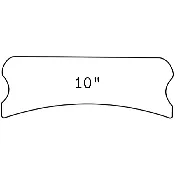 10-inch Radius Sanding Block for Unfretted Guitar Fingerboards