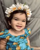 Keiki (Child) Double Plumeria Silk Haku