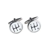 Cufflinks with Gear Shifter Design