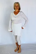 Gauze Long Sleeve Tunic Dress – Kundalini White