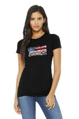 $12 OFF ChromaCast USA Flag Graphic Women's T-Shirt, XXL