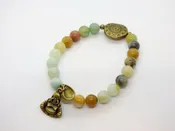 Amazonite and Ocean Jasper Bracelet