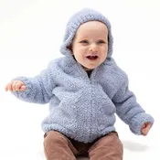 Angel Dear Dusty Blue | Chenille Hooded Jacket