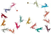 5ft  Paper Garland, Rabbit
