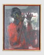 1969 Oil on Masonite "La Flauta" by Juan Chamizo