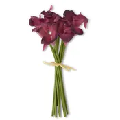 12-Stem Real Touch Fuchsia Calla Lily Bundle