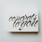 B+W, "Congrats"