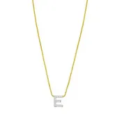 14K Mini Diamond E Initial