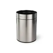 2.38 Gallon Stainless Steel Round Open Top Bin