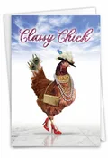 Classy Chick: Funny Birthday Card for Women