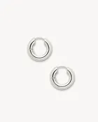 Baby Chunky Hoops in Silver