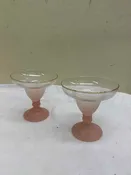 2PCS VTG Blendo Frosted Margarita Glasses - Home & Kitchen