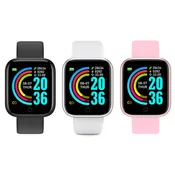 Smart Watch 2020 2021 Y68 D20 Fitness Bracelet Heart Rate Monitor Blood Pressure Bluetooth Watch for Android Phone Watch