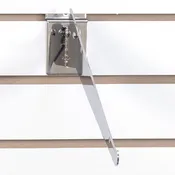 Adjustable slatwall shelf bracket 12″-chrome