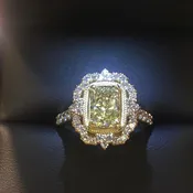 Robert Lance Jewelers & MERITZ-18 Karat Yellow Gold Canary Yellow Diamond Engagement Ring