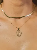 18K NOSSA SENHORA PENDANT BY PERONIS